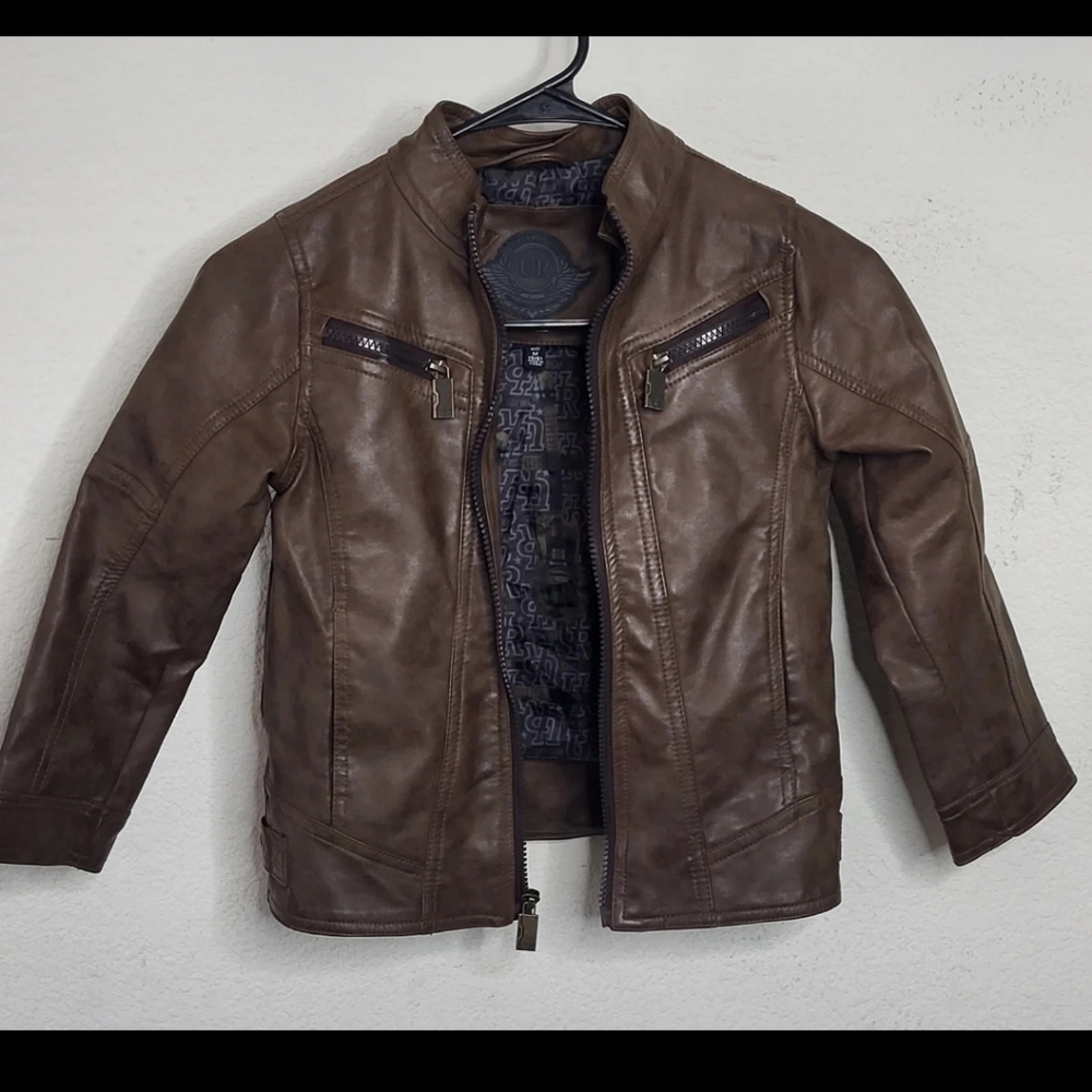 Boys Faux Leather Jacket